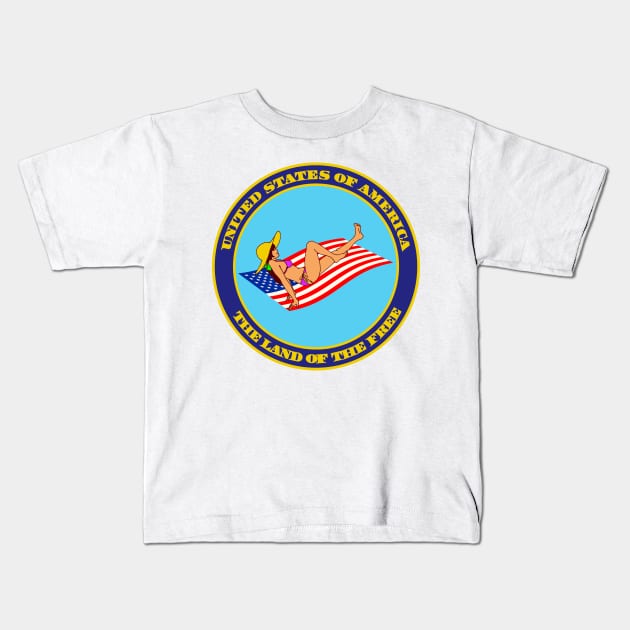 Land of the free Kids T-Shirt by Soll-E